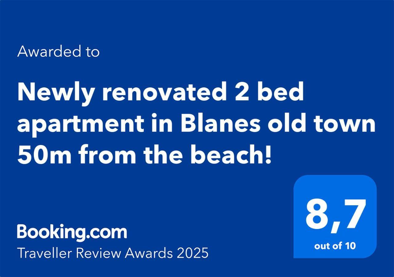 2 Bedroom Large Modern Apartment In Blanes Old Town 50M From The Beach! Exterior foto